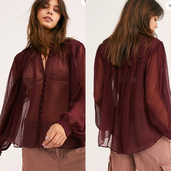 Free People Tops - Free people Long Live Love Buttondown